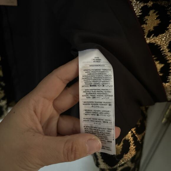 Boden Jacquard Leopard Jacket Size 2 NWT SOLD OUT $199 - Picture 7 of 8